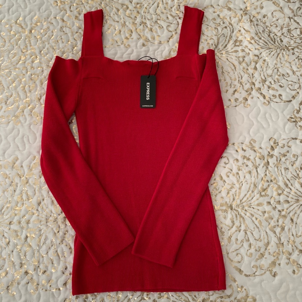 Express Off-the-Shoulder Sweater